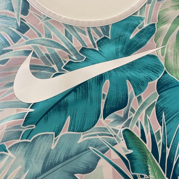 Nike Tropical Print Dress - Green and White - Picture 5 of 9